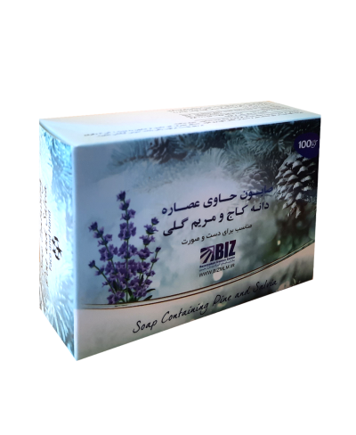 صابون دست و صورت دانه کاج و مریم گلی - پک ٣ عددی