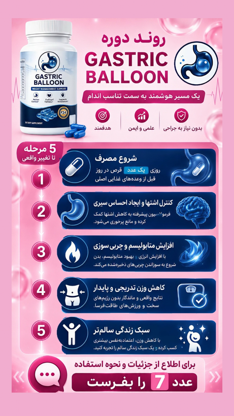 کپسول گاستریک بالن ٣٠ روزه